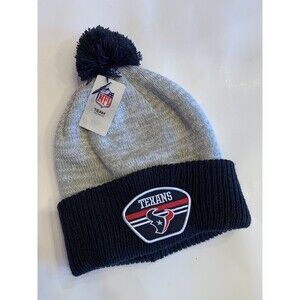 New Houston Texans Official NFL Beanie Cap Team Colors Unisex One Size Fits All